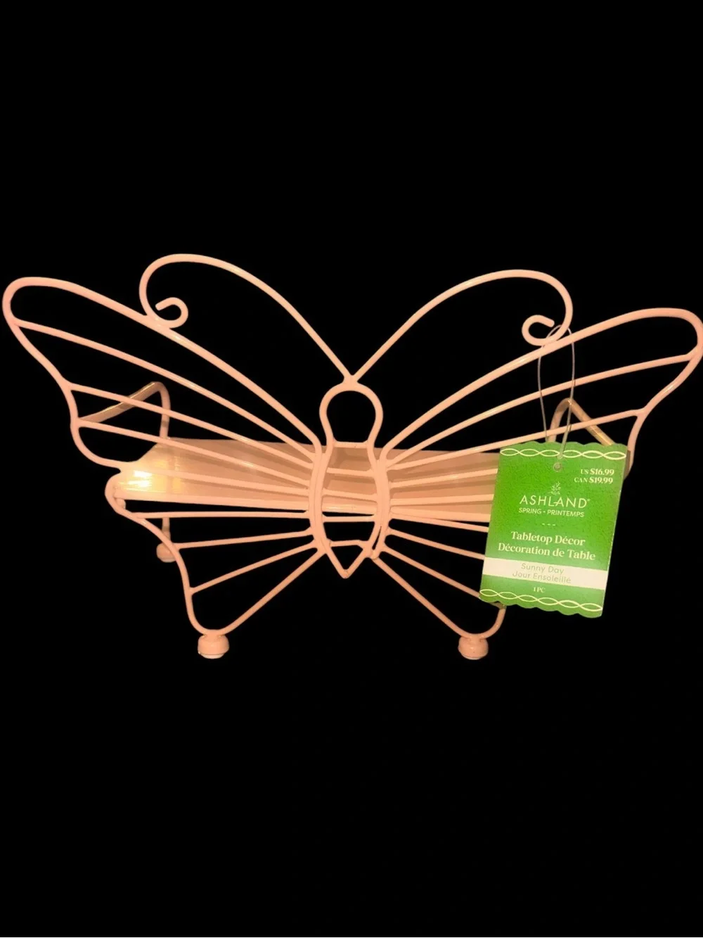 Ashland Pink Butterfly Tabletop accent decor